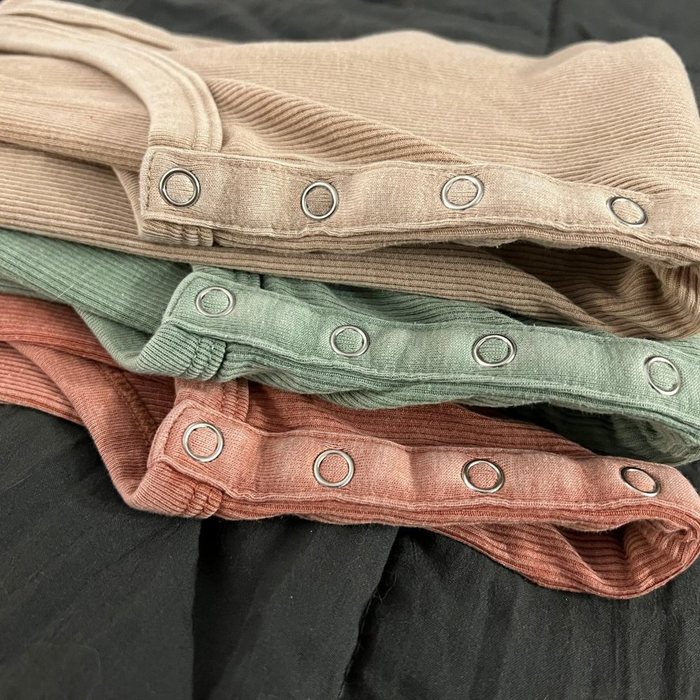 Aerie No BS Henley Tank Set of 3 Size Medium